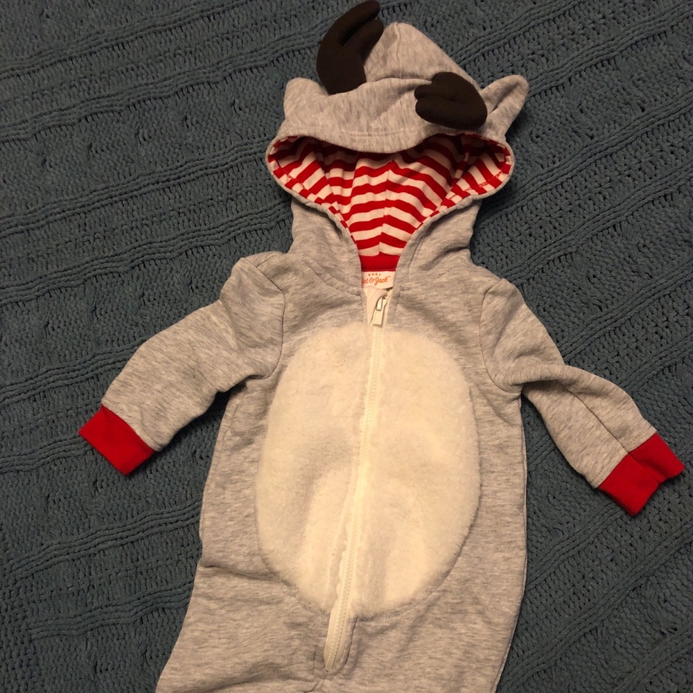 Baby reindeer one piece (sweatsuit)